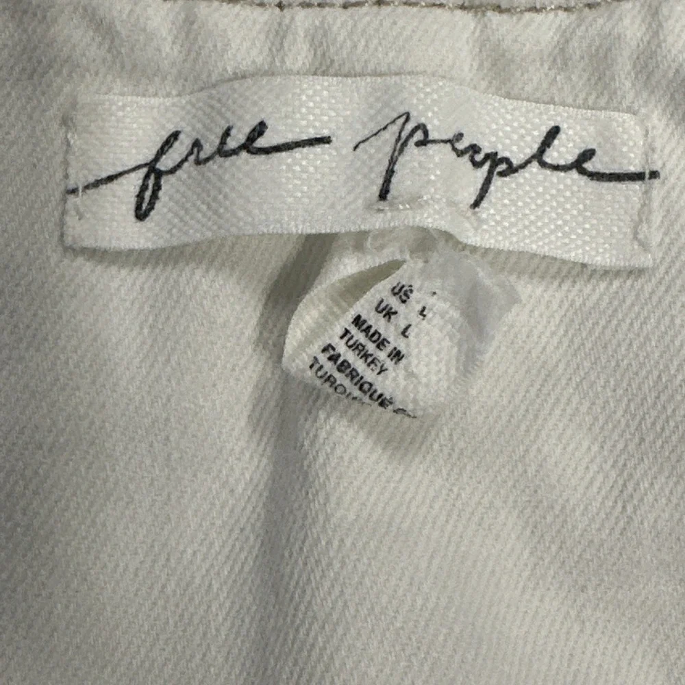 Free People Vest Women's Large Ivory Country Concert Festival Cropped *read* - Picture 8 of 12